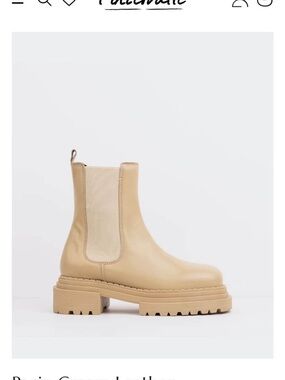 L'INTERVALLE Chunky Chelsea Boot in Light Beige